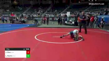 77 lbs Consi Of 8 #2 - Jorge Rios, Sunkist Kids Monster Garage vs Layne Martin, Michigan Grappler RTC