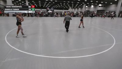 105 lbs Champ. Rd Of 64 - Danielle Turner, Zero Fox Wrestling vs Mara Vanderpool, Nebraska Wrestling Academy