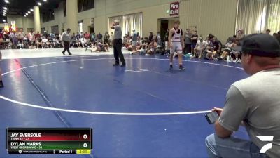 190 lbs Quarters & 3rd Wb (32 Team) - Jay Eversole, TNWA #2 vs Dylan Marks, West Georgia WC