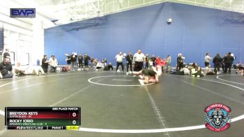 100 lbs Placement (4 Team) - Breydon Keys, Slyfox Black vs Rocky Iorio, OpenMats Wrestling Club