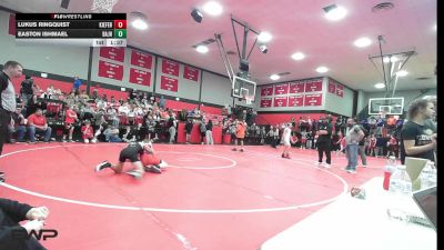98 lbs Quarterfinal - Lukus Ringquist, Kiefer High School vs Easton Ishmael, Broken Arrow Jh