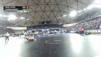 Boys 4A 150 lbs Quarterfinal - Israel Acosta, Gonzaga Prep vs Cameron Dobson, Richland