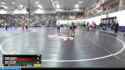 141 lbs Cons. Round 2 - Andy Rojas, Hastings (Neb.) vs Ben Miller, Doane University