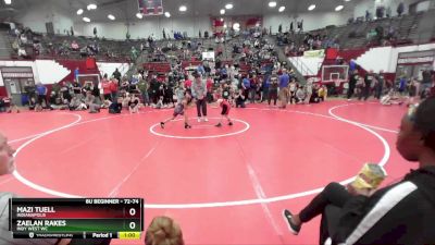 72-74 lbs Round 2 - Zaelan Rakes, Indy West WC vs Mazi Tuell, Indianapolis