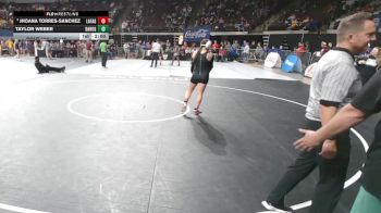 G 145 lbs Champ. Round 1 - Jhoana Torres-Sanchez, Lafayette Girls vs Taylor Weber, Baton Rouge Girls