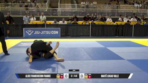 Maitê Lucas Valle vs Alice Francisconi Franke 2025 Pan Kids Jiu-Jitsu IBJJF Championship