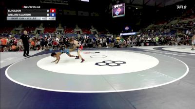 113 lbs Cons. Sub-rd Of 64 - Eli Olson, UT vs William Clanton, NY