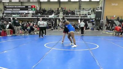 185 lbs 3rd Place - Madison Beauregard, Concord vs Leanna Watson, Putnam