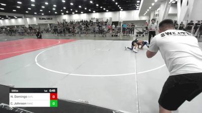 58 lbs Quarterfinal - Noah Domingo, Outlaws WC vs Caleb Johnson, Rancho Bernardo WC