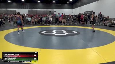 90 lbs 2nd Wrestleback (8 Team) - Joey Rowlands, CP Wrestling Academy vs Jace Barnes, Team Missouri