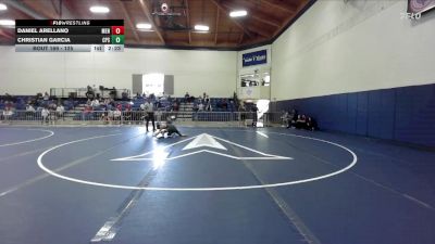 125 lbs 1st Place Match - Christian Garcia, Cal Poly San Luis Obispo vs Daniel Arellano, Menlo NCWA