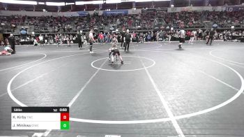 58 lbs Quarterfinal - Kopelan Kirby, Tahlequah Wrestling Club vs Jeremiah Minikwu, CIWC Team Intensity