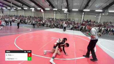 88 lbs Rr Rnd 1 - Alexis Pete, Rez Wrestling Club vs Izabella Pacheco, Stout Wrestling Academy