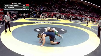 D1-106 lbs Quarterfinal - Loc Webber, Dub. Coffman vs Blackburn Savage, Moeller