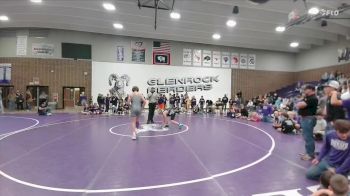 132 lbs Finals (2 Team) - Fred Harrison, Glenrock Intermediate Middle School vs Trenton Enis, Thermopolis Middle School