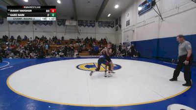 136 lbs Champ. Round 3 - Isaiah Vaughan, Durham vs Gabe Naim, Santa Teresa