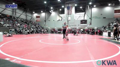 58 lbs Quarterfinal - Tyce Bush, Skiatook Youth Wrestling vs Nicholas George, Tulsa North Mabee Stampede