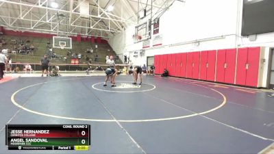 125 lbs Cons. Round 2 - Angel Sandoval, Moorpark CCC vs Jesse Hernandez, Cerritos College