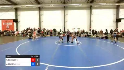 36 kg Semifinal - Talea Guntrum, M2 Black vs Jack Lightfoot, Doughboy Red