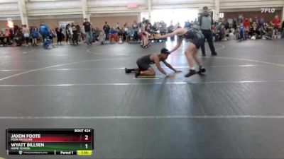 135/140 Round 2 - Jaxon Foote, Peer PRessure vs Wyatt Billsen, Home School