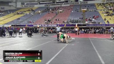 197 lbs Round 1 (16 Team) - Jordan Blanchard, Wisconsin-Parkside vs Brayden Dillow, Central Missouri