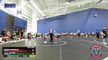 76 lbs Cons. Round 2 - Cohen Emperley, Paola vs Cole Cuyler, Maverick TC