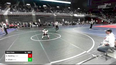 58 lbs Semifinal - Sterling Redding, Hardin WC vs Krew Elliott, Windy City WC