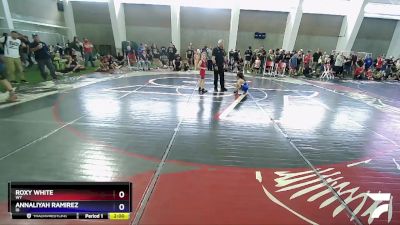 49-57 lbs Quarterfinal - Roxy White, WY vs Annaliyah Ramirez, ID