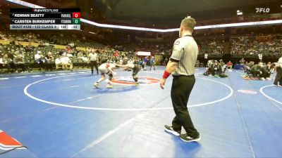 132 Class 4 lbs Cons. Round 1 - Kennan Beatty, Park Hill vs Carsten Burkemper, Ft. Zumwalt North