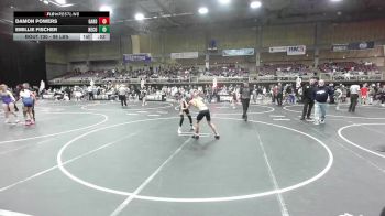 98 lbs Consi Of 8 #2 - Damon Powers, Garden City Wrestling Club vs Emillie Fischer, Neco Ninjas