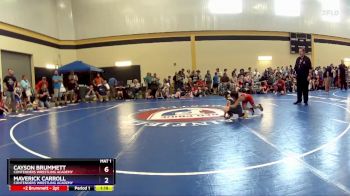 55 lbs Round 2 - Cayson Brummett, Contenders Wrestling Academy vs Maverick Carroll, Contenders Wrestling Academy