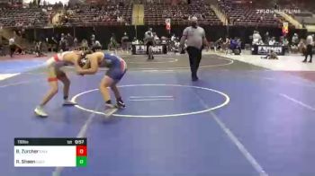 116 lbs Consi Of 8 #2 - Bo Zurcher, Salem Elite vs Ryder Sheen, Southern Idaho Training Center