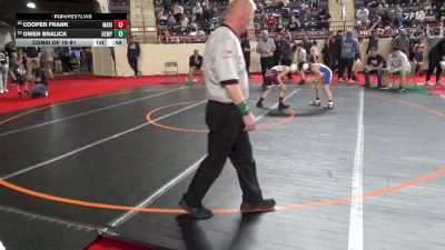 95_B lbs Consi Of 16 #1 - Cooper Frank, Marion Center vs Owen Bralick, Hempfield Area