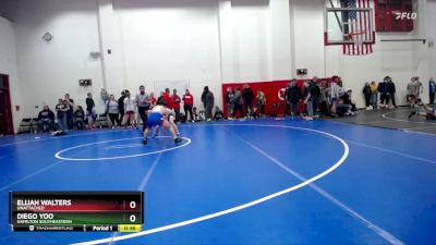 120 lbs Champ. Round 2 - Diego Yoo, Hamilton Southeastern vs Elijah Walters, Unattached