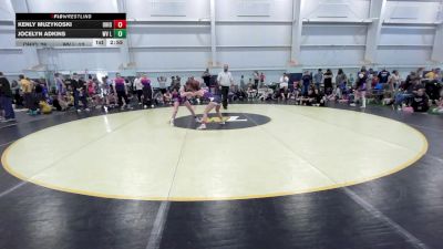97 lbs Round Robin 3 - Kenly Muzykoski, Ohio Skibidi Rizzlers - Pink vs Jocelyn Adkins, WV Lunatics-Girls