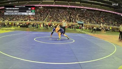 D1-132 lbs Quarterfinal - Bohdan Abbey, Hartland HS vs Meyer Murray, Detroit Catholic Central HS