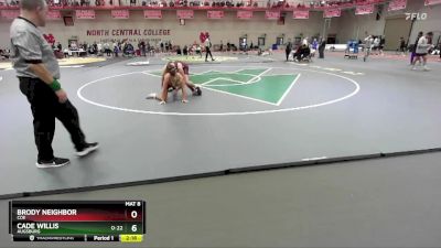 141 lbs Cons. Round 3 - Cade Willis, Augsburg vs Brody Neighbor, Coe