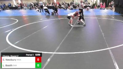 Boys 3rd-4th Grade - 77 Champ. Round 2 - Caleb Newbury, Moen Wrestling Academy vs Lincoln Booth, Sebolt Wrestling Academy