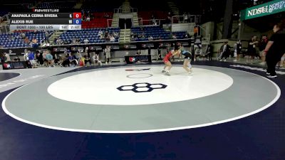 100 lbs Champ. Rd Of 64 - Anapaula Cerna Rivera, IL vs Alexis Rue, WI