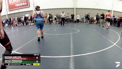 190 lbs Quarterfinal - Bryan Perkinson, Dinwiddie Wrestling Club vs Nathan Shelton, Powhatan Youth Wrestling Club