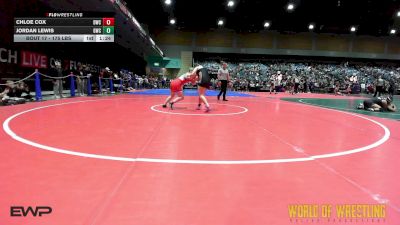 175 lbs Quarterfinal - Chloe Cox, Durham Wrestling Club vs Jordan Lewis, Grizzly Wrestling Club