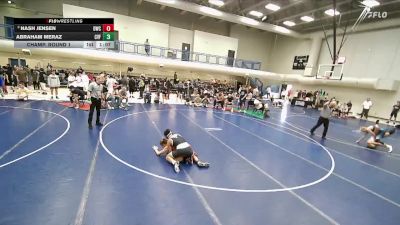 132 lbs Champ. Round 1 - Nash Jensen, Delta Wrestling Club vs Abraham Meraz, Canyon View Falcons