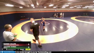 59-61 lbs Round 3 - Dominic Collins, Sanderson Wrestling Academy vs Santana Zuniga, Defiant