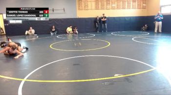 132 lbs Quarterfinal - Samuel Lopez Sandoval, Aloha vs Griffin Thomas, Sherwood