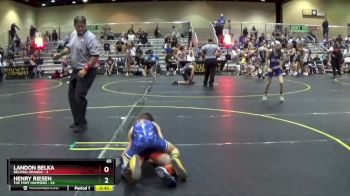 65 lbs Round 2 (6 Team) - Landon Belka, Belding Orange vs Henry Riesen, The Fort Hammers