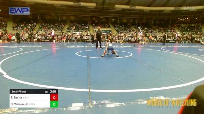 49 lbs Semifinal - Tillman Taylor, Safford Wrestling Club vs Daniel Wilson Jr., SoCal Hammers