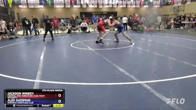 190 lbs 5th Place Match - Jackson Winkey, Central Iowa Wrestling Club /Team Intensity vs Alex Gassman, Dubuque Wrestling Club