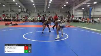 132 lbs Prelims - Marley Washington, MF Black vs Brevin Thrine, Midwest Xtreme Wrestling Silver