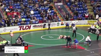 124 lbs Quarterfinal - Thomas Schechterly, Lake Lehman vs Brock Rothermel, Line Mountain