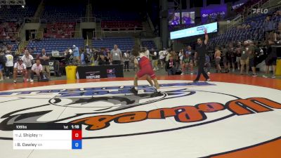 106 lbs Cons-semis - Jackson Shipley, TX vs Brycen Dawley, WA